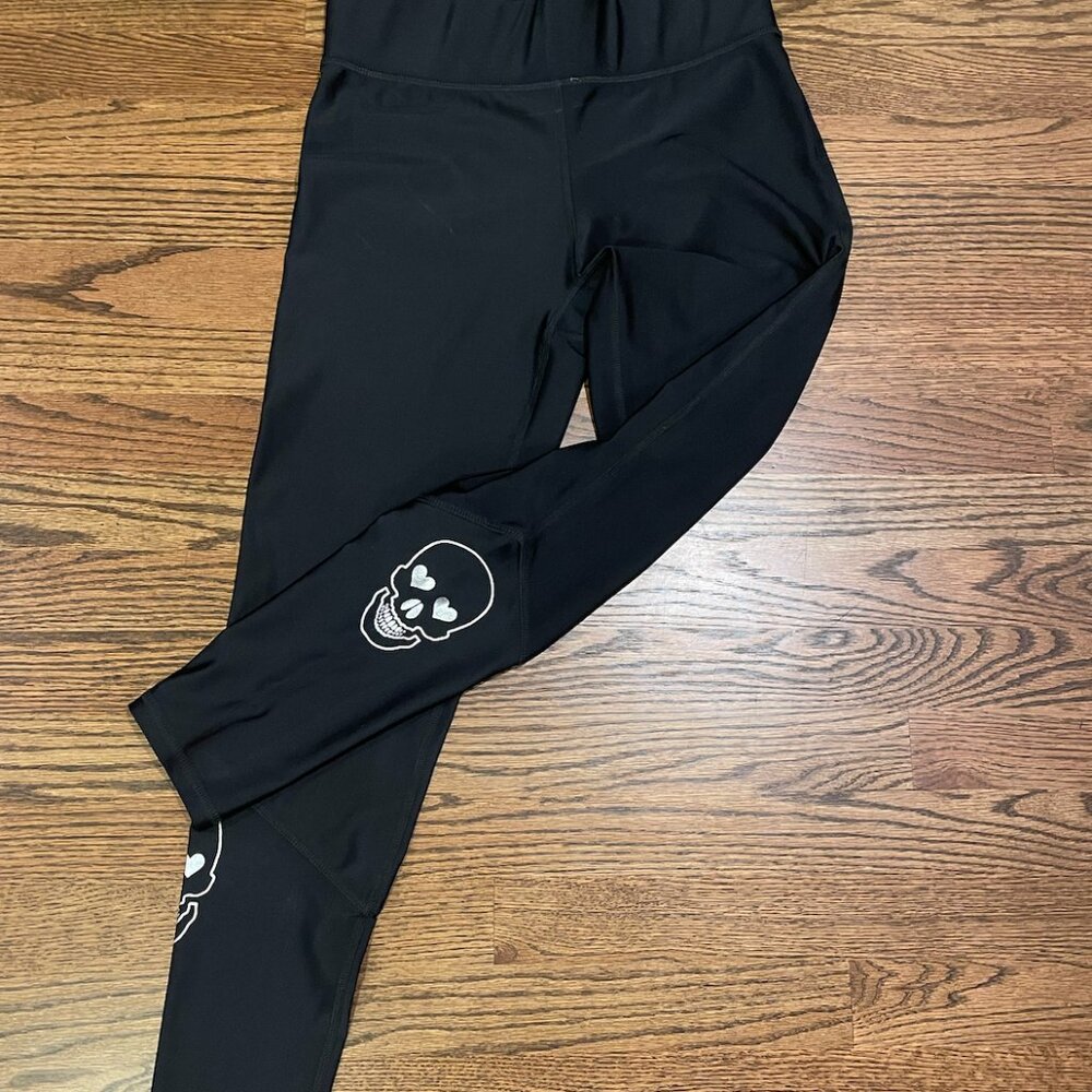 Terez Black Skull Leggings- NWT